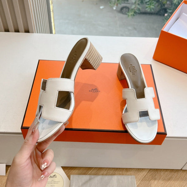 HM 25C Oasis sandal White Leather 202840