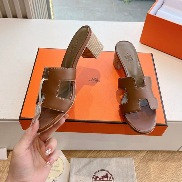 HM 25C Oasis sandal Caramel Brown Leather 202841