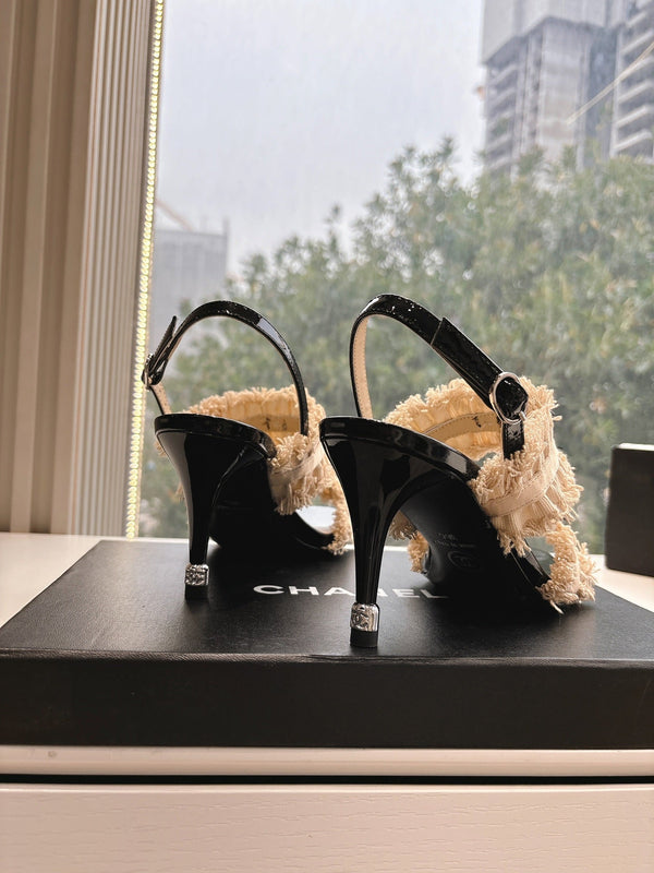 Sandali CC con fiocco Nude 7cm Pelle di agnello 202869