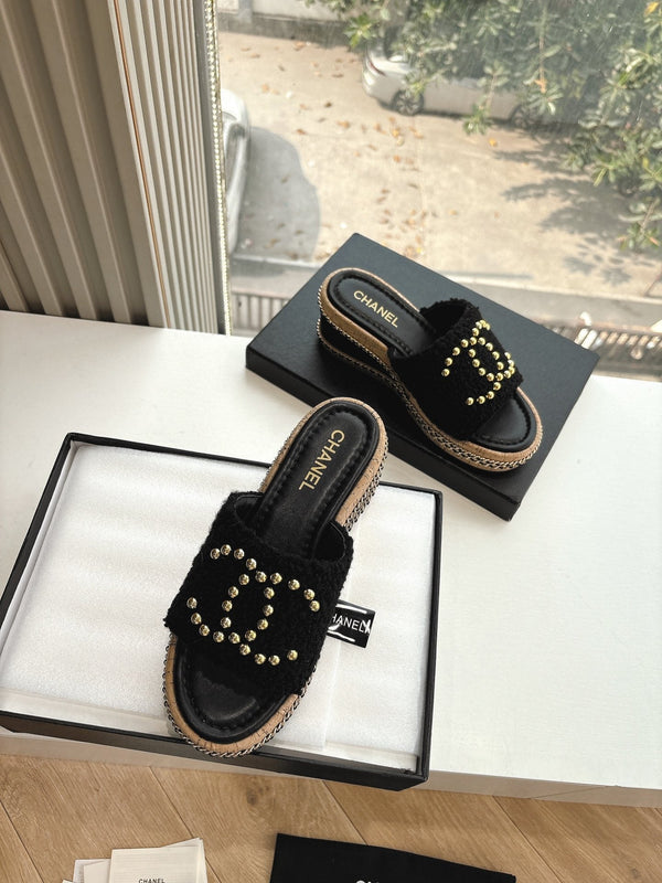 Sandali CC neri 6 cm in pelle di agnello 202896
