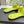 CAGOLE FLAT MULES IN LIME YELLOW CALFSKIN