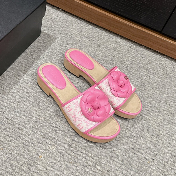 cc sandalo fiore tela bianca vitello rosa