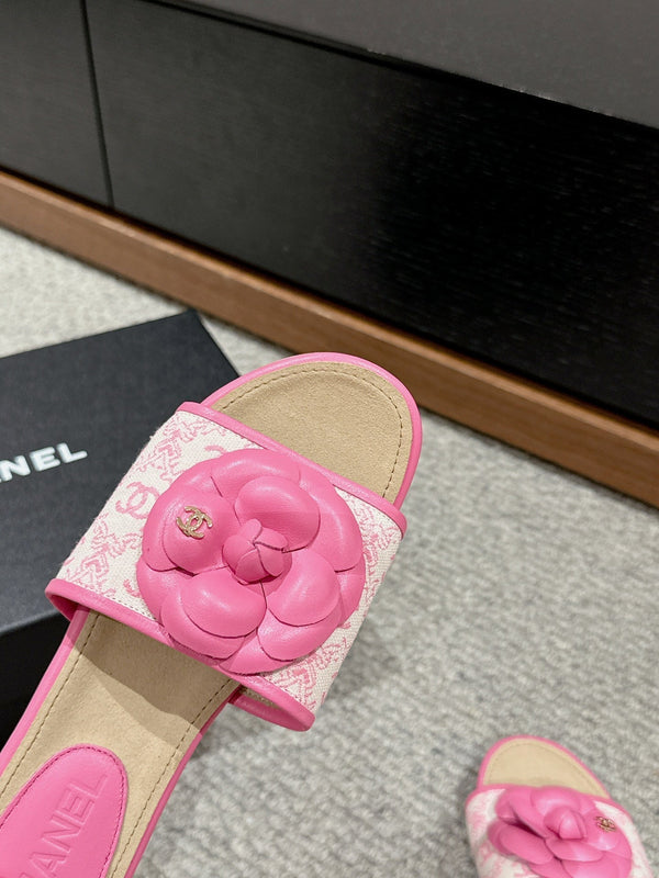 cc sandalo fiore tela bianca vitello rosa