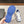 CC CLASSIC SNEAKER IN WHITE MIX COBALT BLUE LAMBSKIN