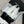 CC 25p Ballet Flat White Cotton Mesh Fabric Grosgrain