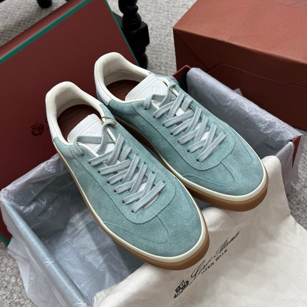 LP sneaker unisex style light aqua sheepskin mix suede 384720