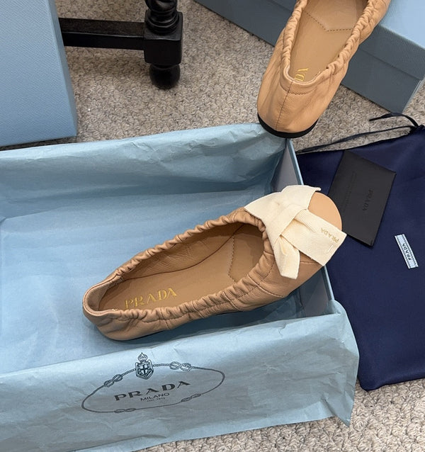 Pra 26s Ballet Flat Beige Sheepskin 635251