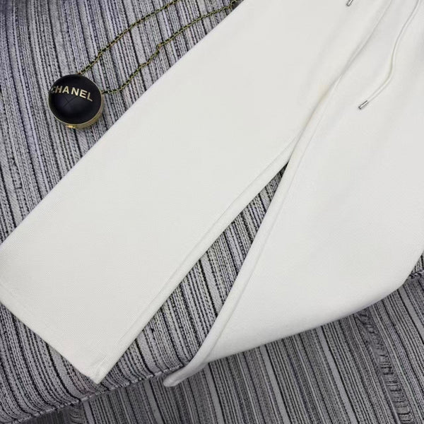 Chanel 2025 Pantalon en Laine Blanc 318974
