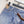 MM6 Printed Irregular Short Skirt Light Wash Baggy Denim 387958