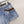 MM6 Printed Irregular Short Skirt Light Wash Baggy Denim 387958