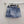 MM6 Printed Irregular Short Skirt Light Wash Baggy Denim 387958