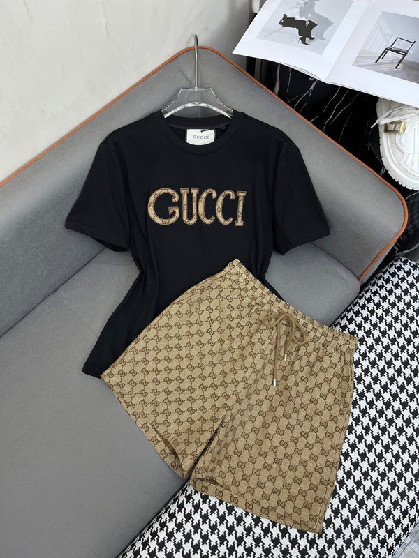 Gucci 25C T-Shirt Mix Short Gucci GG Monogram 228679