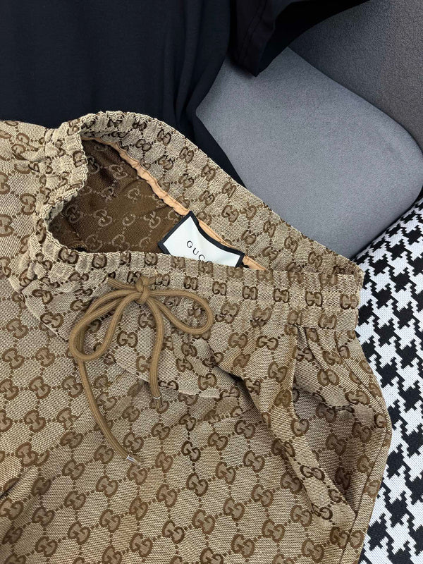 Gucci 25C T-Shirt Mix Short Gucci GG Monogram 228679