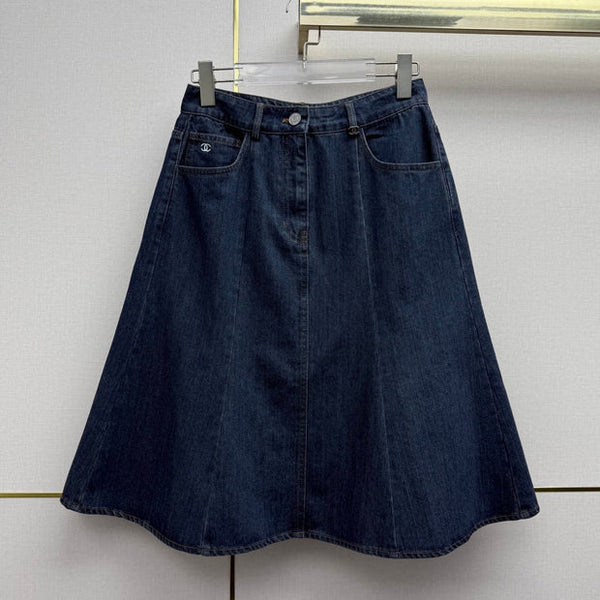 CC 2026 Denim Skirt Blue Cotton 771511