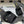 CC 25p Sandal Heel 8cm Black Cloth