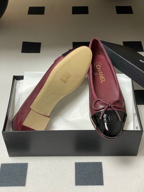 CC 25P Pelle di vitello trapuntata bordeaux