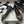 CC 25S 20mm Chain Bow Single Flat Black Sheepskin Grosgrain 247656