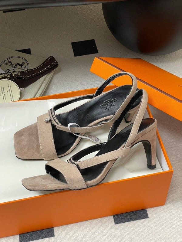HM Glamour Slingback in pelle di pecora rosa 314034