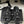 CC 25SS Big Bow Sandali con suola spessa in pelle di agnello nera 319708