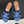 CL Marina Fringed Mule 40mm In Blue Denim 319738