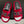 CC 25 Platform Slippers Red Velvet Sheepskin 334238