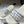 CD 25 Slippers White Gray Fabric 394062