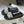 CD 25 Slippers Black White Fabric 394063