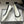 CC 25A Small Bow Ballet Flats White Mix Black Sheepskin 393966