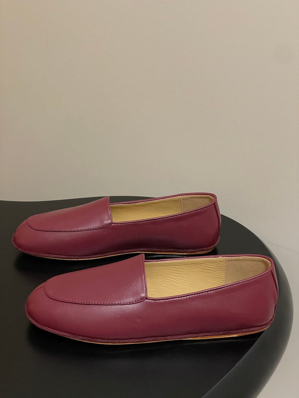LP Anton Walk Loafers Muted Red Sheepskin 474796