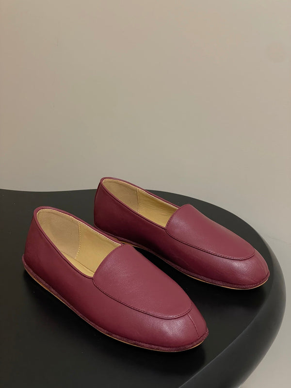 LP Anton Walk Loafers Muted Red Sheepskin 474796