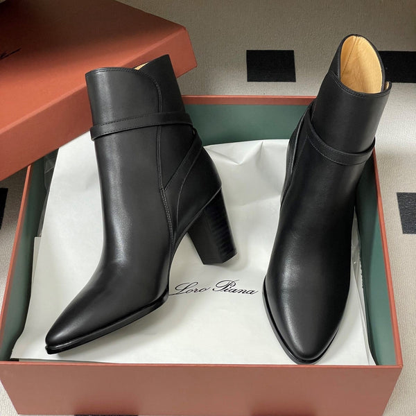 LP Felicity Ankle Boots 70mm Black Cowhide 440312