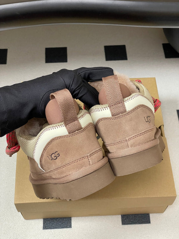 UGG Lowmel Sneaker Brown mix Pink Suede Mesh 522211