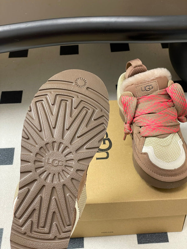 UGG Lowmel Sneaker Brown mix Pink Suede Mesh 522211