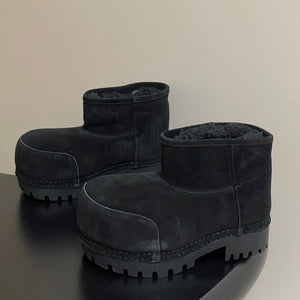 Balenciaga Snow Boots Black Suede 535039