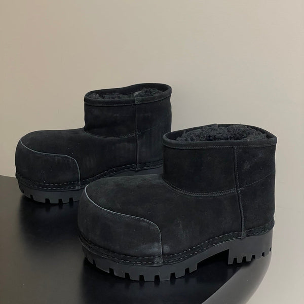 Balenciaga Snow Boots Black Suede 535039