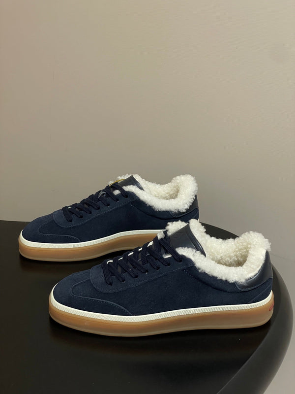 LP 25 Fur Sneaker Navy Blue Suede Cowhide 534664