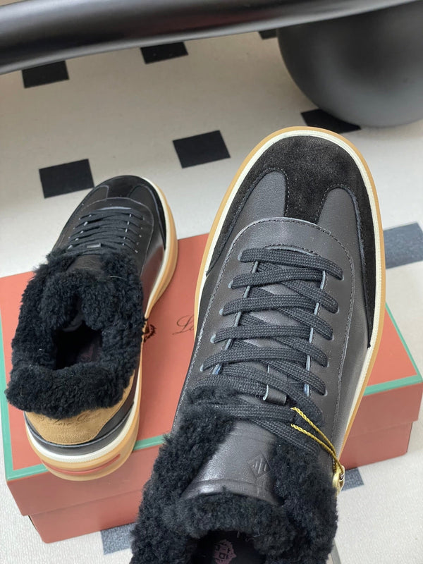 LP 25 Fur Sneaker Black Suede Cowhide 534666