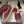 GG 26ss Slip-on Loafers Rhinestones Red Double G Canvas