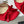 CD 26 Slingback 85 Red Beige Leather Silk Fabric 593603