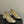 CC 26 Escarpin perlé à sequins avec talon perle double C en maille dorée et cuir 593159