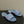 CC 26s Sandales Plates Toile Bleue Peau de Mouton Double C 649506