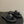 CC 26s Ballerines Plates Tissu Noir Or Peau de Mouton 649487