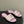 CC 26s Flat Slippers Pink Fabric Sheepskin 649488