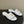 CC 26s Ballerines Plates Tissu Blanc Peau de Mouton 649491