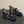 CC 26s Camellia High-Heeled Sandals Square Toe 6cm Black Suede 834731