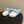 CC 26s Mules Blue White Quilted Leather Shearing 952554