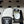 CC 26s Mules Black White Quilted Leather Shearing 952555