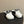 CC 26s Mules Black White Quilted Leather Shearing 952555