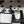 CC 26s Pool Slides Black White Lambskin 952559