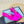 PRA SQUARE TOE SLINGBACK PUMPS BRIGHT PINK SATIN